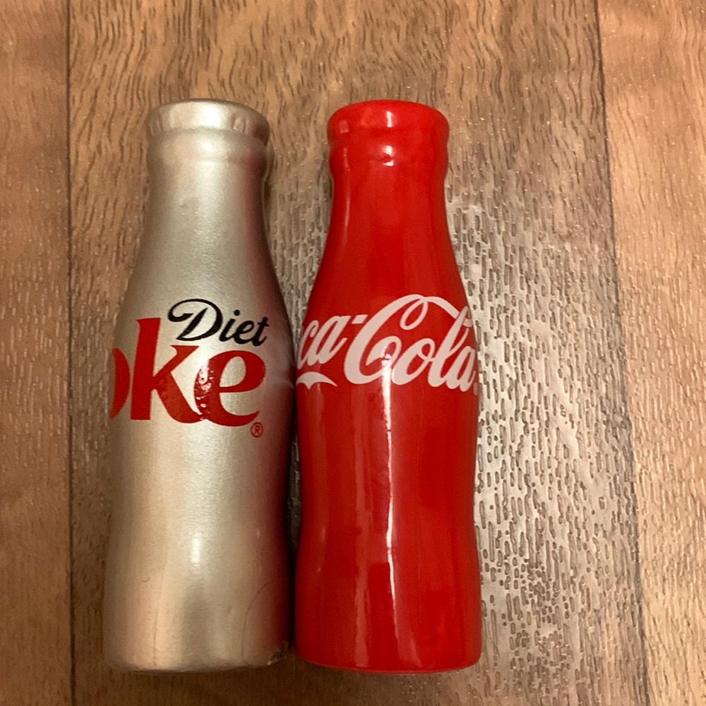 Coca Cola bottle salt and pepper shaker